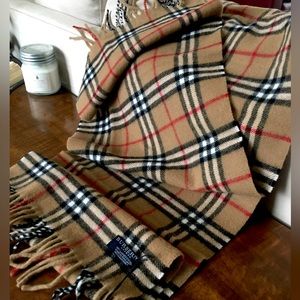 Burberry Check Plaid Scarf